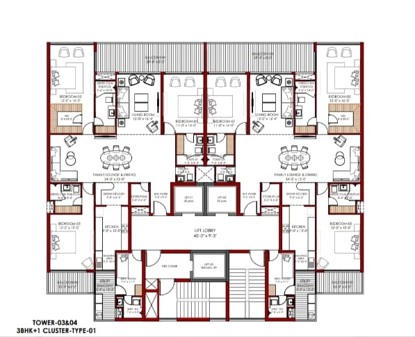 DKG GROUP MOHALI AVEDA Luxury Flats Project By DKG Mohali - E-Block, Airport Chownk, Airport Road, Mohali